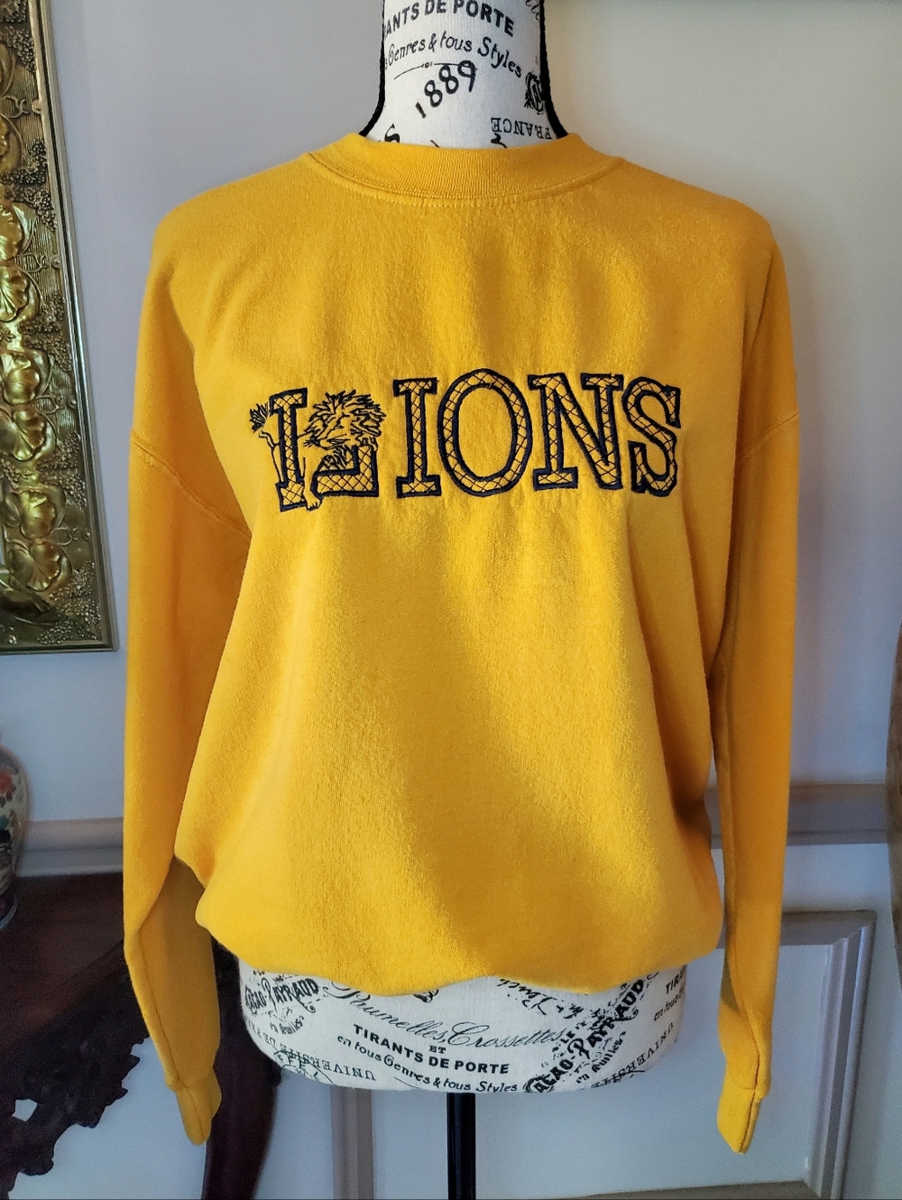 ☀️FLASH SALE!!☀️ Hand Embroidered Detroit Lions  Sweatshirt